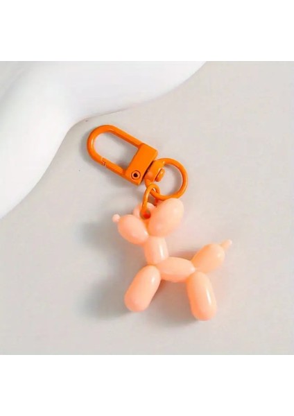 Balon Köpek Anahtarlık Pim Kilit Detaylı Çanta Charm