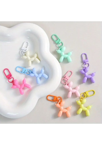 Balon Köpek Anahtarlık Pim Kilit Detaylı Çanta Charm fırsatları