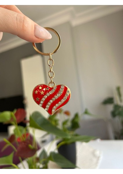 Paslanmaz Çelik Kristal Taşlı Anahtarlık Modelleri modelleri