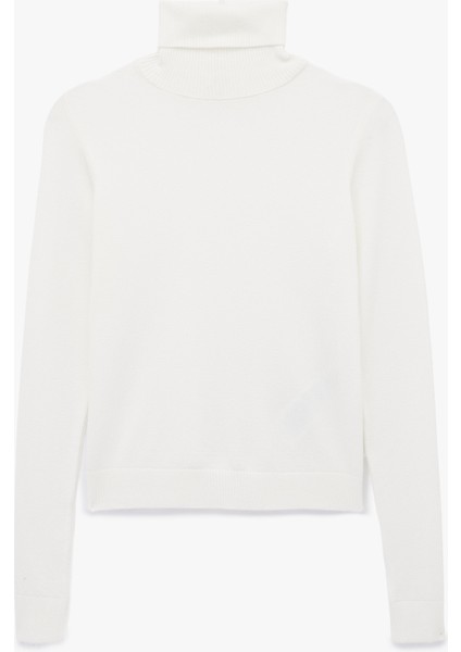 Uzun Kollu Balıkçı Yaka Triko Kazak