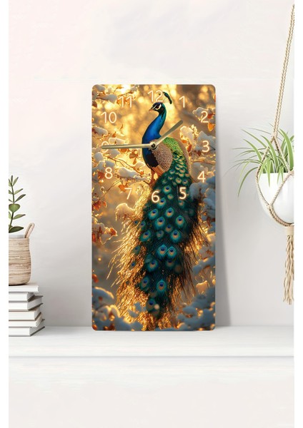 Dekorasyonda Şıklığı ve Doğallığı Bir Arada Sunan Mdf Dikdörtgen Saat! 30X60 cm Uv Baskı – USD031