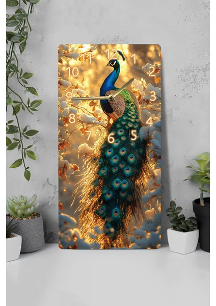 Dekorasyonda Şıklığı ve Doğallığı Bir Arada Sunan Mdf Dikdörtgen Saat! 30X60 cm Uv Baskı – USD031