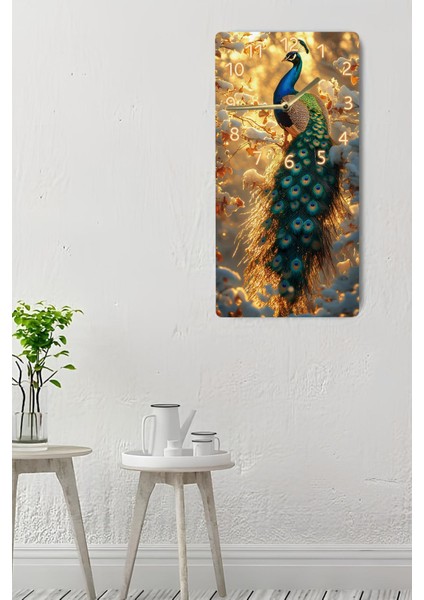 Dekorasyonda Şıklığı ve Doğallığı Bir Arada Sunan Mdf Dikdörtgen Saat! 30X60 cm Uv Baskı – USD031