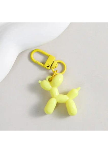 Balon Köpek Anahtarlık Pim Kilit Detaylı Çanta Charm
