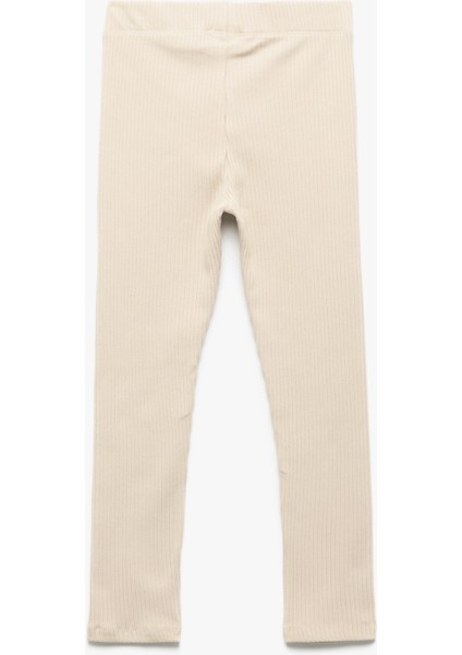 Pamuklu Kaşkorse Ribana Detaylı Bilek Boy Tayt fiyatları