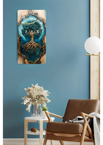 Doğanın Büyüsünü Evinize Taşıyın: Hayat Ağacı Desenli Mdf Dikdörtgen Saat (30X60 Cm) – USD033 fırsatları