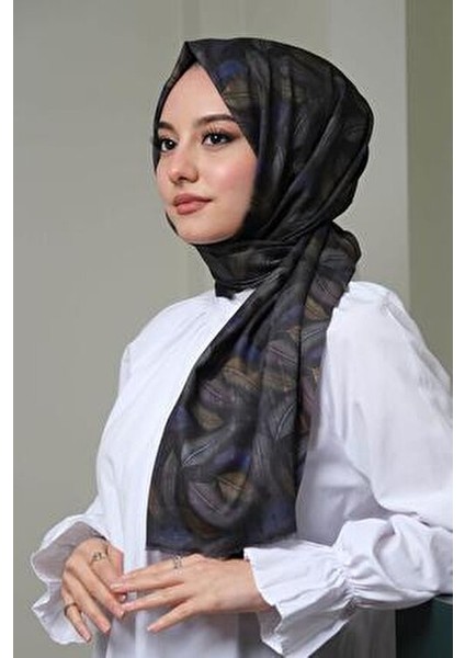 Dalgalı Desen Pamuk Şal Kadın 4 Mevsimlik