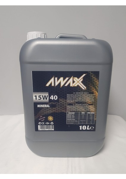 15W40 10 Lt Motor Yağı (Üretim Yılı: 2024)