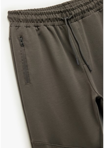 Pamuklu Fermuarlı Cepli Beli Bağcıklı Jogger Eşofman Altı modelleri