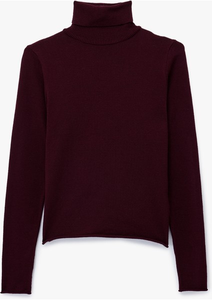 Uzun Kollu Balıkçı Yaka Triko Kazak