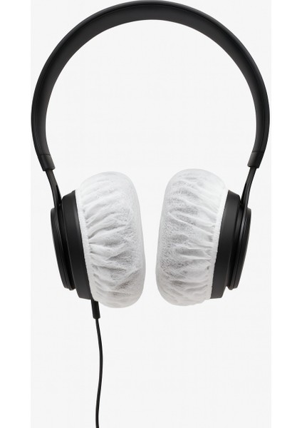 Tek Kullanımlık Kulaklık Hijyen Bonesi, Kulaklık Kılıfı- Beyaz- 9 Cm(L)