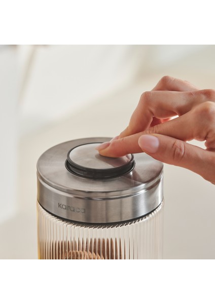 Ripple Inox Cam Saklama Kabı 1300 ml fırsatları