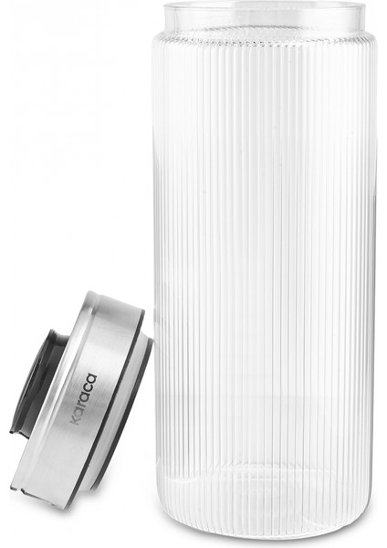 Ripple Inox Cam Saklama Kabı 1300 ml