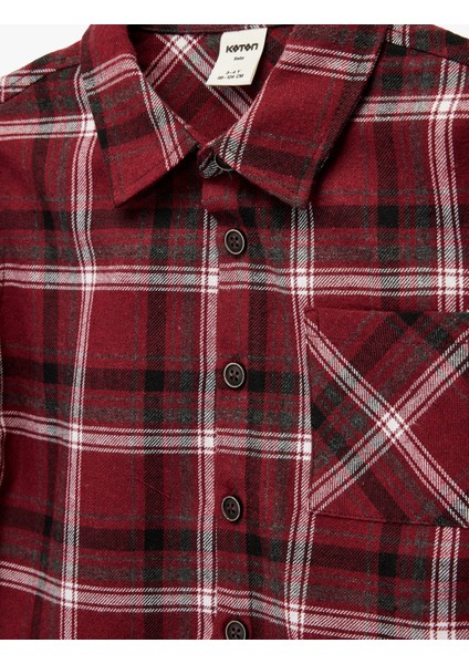 Uzun Kollu Tek Cepli Oduncu Gömlek modelleri