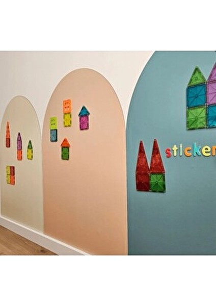 Açık Mavi Renk Yapışkanlı Manyetik Duvar Panosu Mıknatıs Tutan Pano 60X90 cm