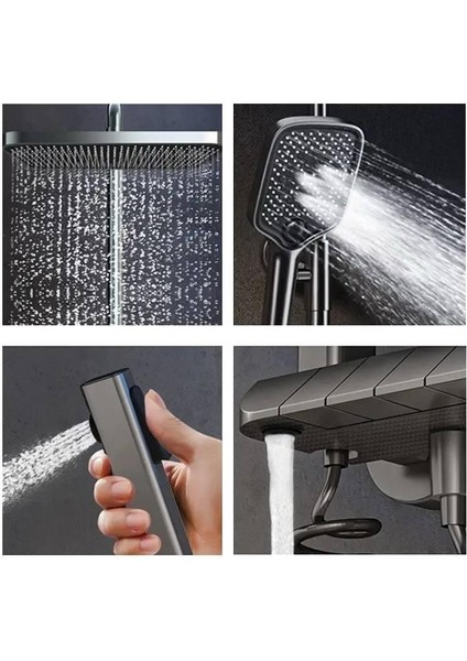 Piyano Robot Duş Seti Yağmur Tepe Banyo Pirinç modelleri