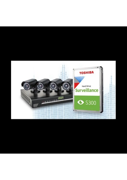 Toshıba S300, HDWT720UZSVA, 3.5", 2tb, 128MB 5400 Rpm, 7/24 Güvenlik HDD fiyatları