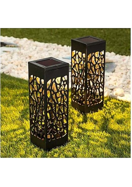 Dekoratif Solar Güneş Enerjili Bahçe Aydınlatması Yürüyüş Yolu Seti (6 Adet) indirimleri