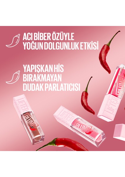 Lifter Plump Dudak Parlatıcısı 004 Red Flag & L'oréal Paris Paradise Mini Maskara Hediyeli Set indirimleri