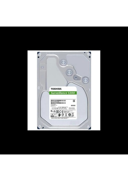 Toshıba S300, HDWT860UZSVA, 3.5", 6tb, 256MB 5400 Rpm, 7/24 Güvenlik HDD modelleri