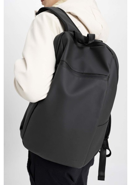 Erkek Suni Deri Okul Sırt Çantası W4784AZNS