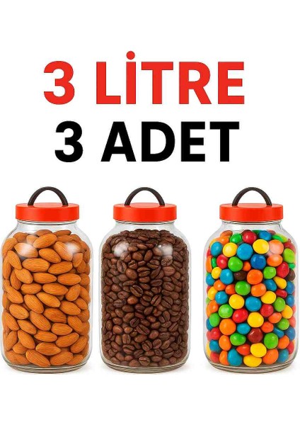 3 Litrelik Cam Kavanoz ( Kampanya 3 Adet) modelleri