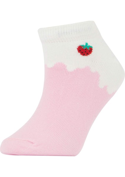 Kız Çocuk 7'li Pamuklu Patik Çorap V2847A6NS