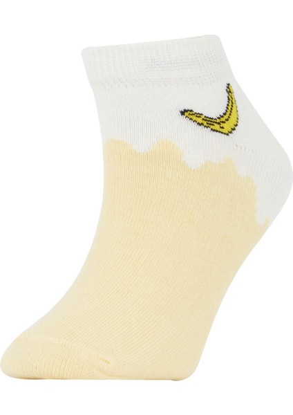 Kız Çocuk 7'li Pamuklu Patik Çorap V2847A6NS