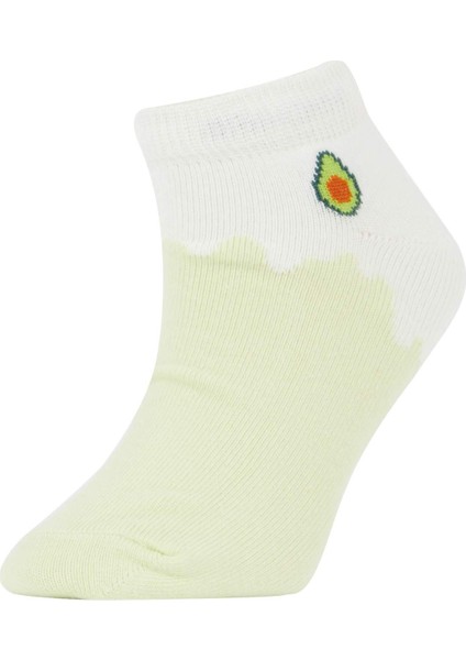 Kız Çocuk 7'li Pamuklu Patik Çorap V2847A6NS