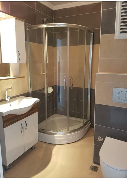 Lüks Camlı Duşakabin + Oval Duş Teknesi ND100 fiyatları