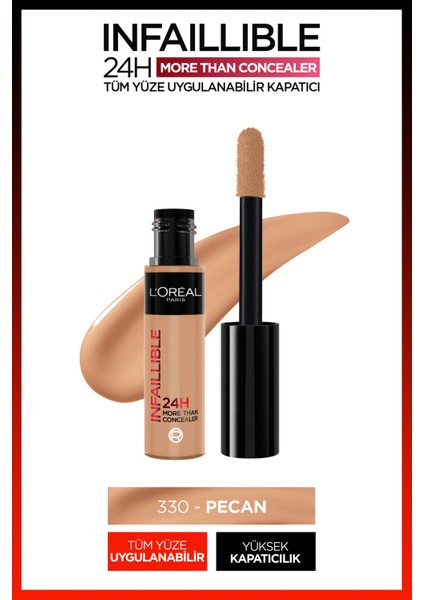 Infaillible Tüm Yüze Uygulanabilir Kapatıcı 330 Pecan & Maybelline Lumi Matte 108 Mini Fondöten Hediyeli Set fiyatları