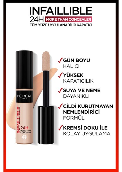 Infaillible Tüm Yüze Uygulanabilir Kapatıcı 330 Pecan & Maybelline Lumi Matte 108 Mini Fondöten Hediyeli Set indirimleri