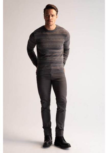 Regular Fit Bisiklet Yaka Kazak Y0609AZ22AU