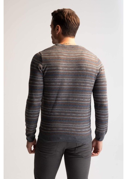 Regular Fit Bisiklet Yaka Kazak Y0609AZ22AU