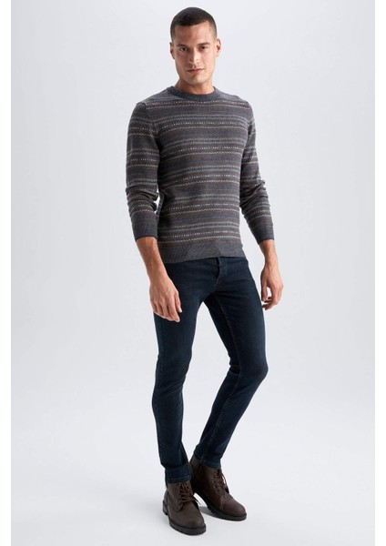 Regular Fit Bisiklet Yaka Kazak Y0609AZ22AU