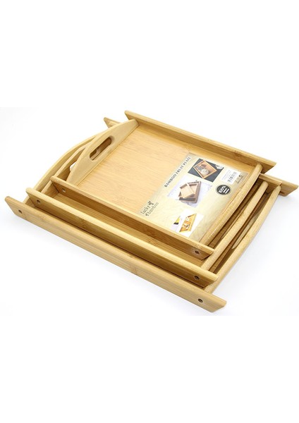 3'lü Bambu Tepsi Model 1 fiyatları