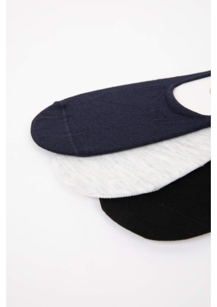 Erkek 3'lü Basic Düz Babet Çorabı K5310AZNS