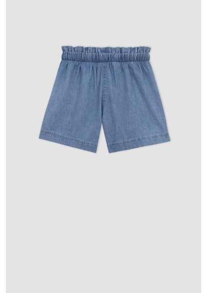 Kız Çocuk Relax Fit Jean Şort