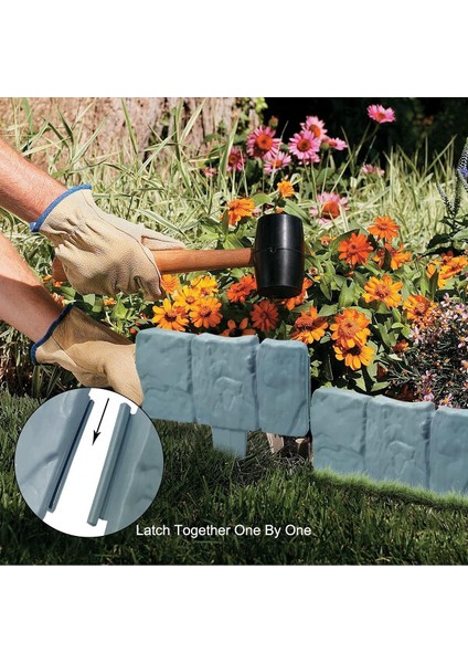 Taş Görünümlü Bahçe Çiti