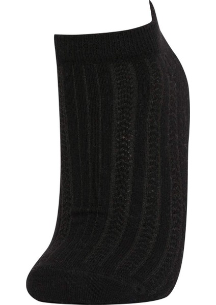 Kadın 5'li Pamuklu Patik Çorap