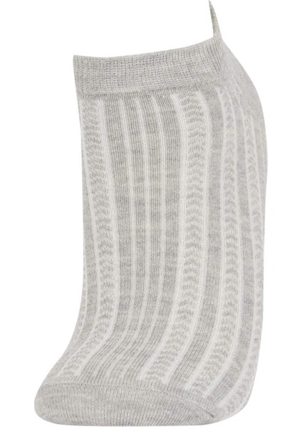 Kadın 5'li Pamuklu Patik Çorap