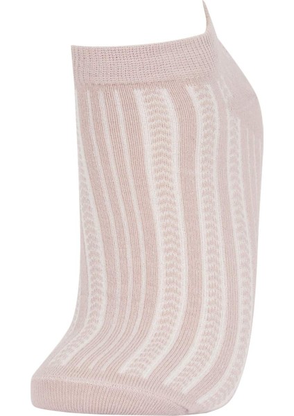 Kadın 5'li Pamuklu Patik Çorap