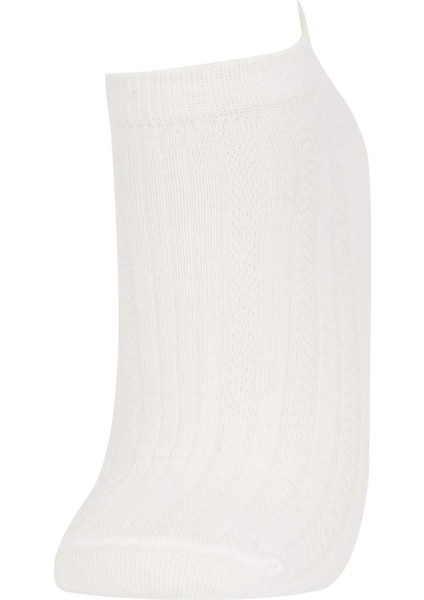 Kadın 5'li Pamuklu Patik Çorap