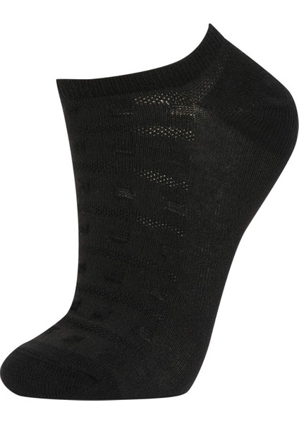 Kadın 3'lü Pamuklu Sneaker Çorap Z7570AZNS