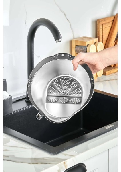 Paslanmaz Çelik Pirinç Süzgeci