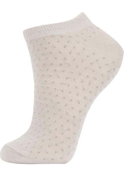 Kadın 5'li Pamuklu Patik Çorap Z7555AZNS