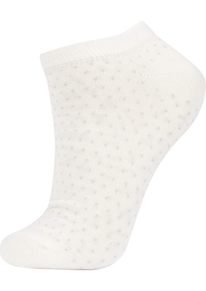 Kadın 5'li Pamuklu Patik Çorap Z7555AZNS