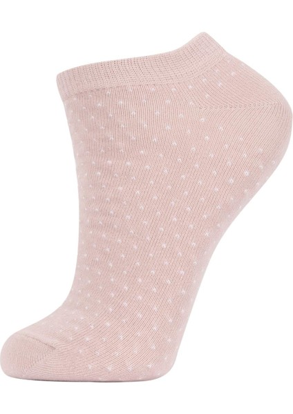 Kadın 5'li Pamuklu Patik Çorap Z7555AZNS