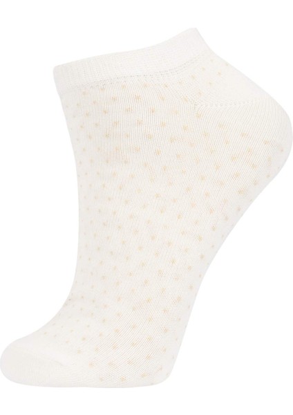 Kadın 5'li Pamuklu Patik Çorap Z7555AZNS