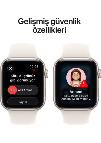 Watch Se 3 Gps, 44 mm Yıldız ışığı Alüminyum kasa ve Yıldız ışığı Spor kordon - s/m